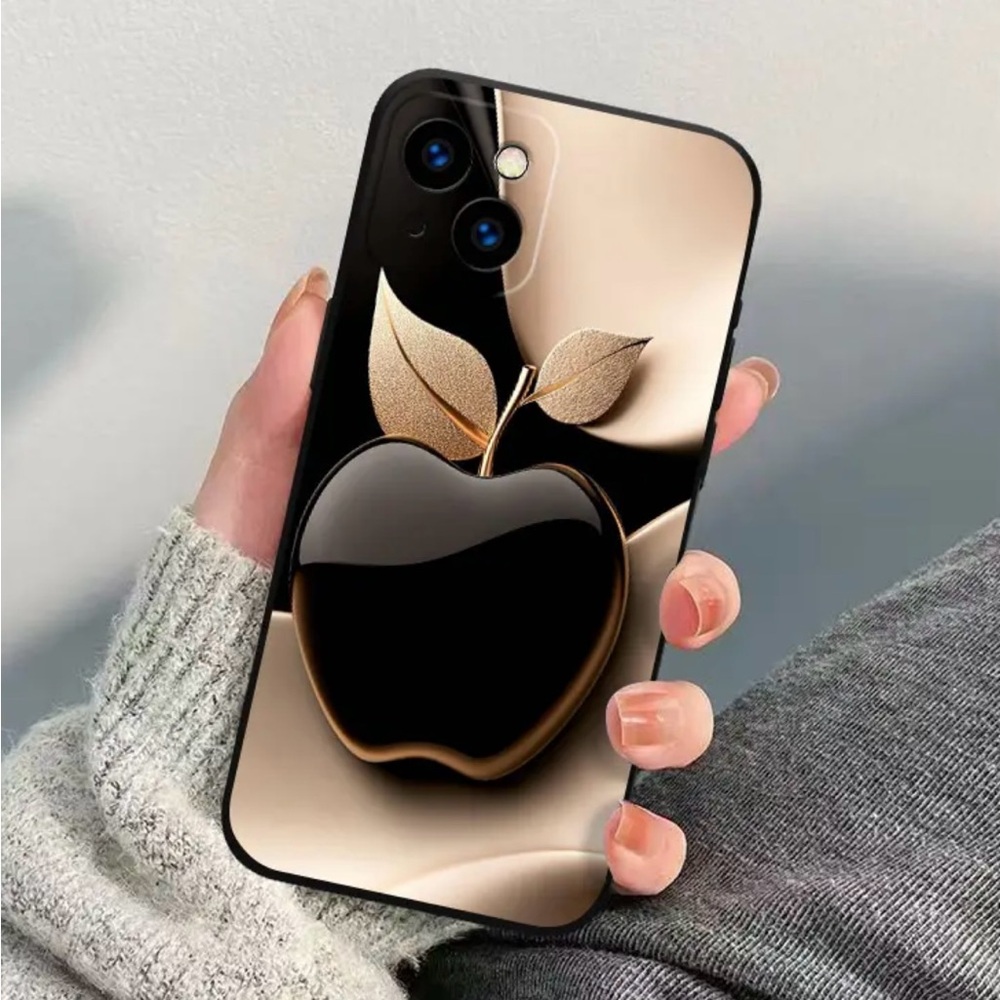 NEW iPhone 15 Black & Gold Phone Case